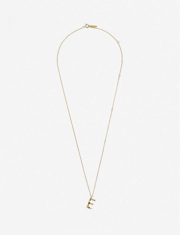 E 18ct gold-plated sterling silver necklace