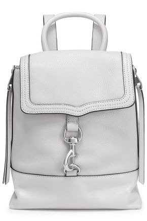 Textured-leather backpack