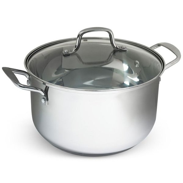 Stainless Steel 8-Qt. Covered Casserole with Lid