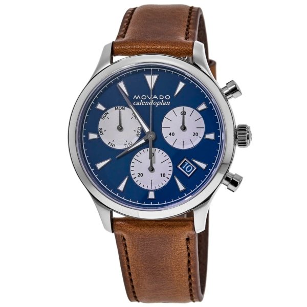 Heritage Blue Dial Leather Strap Men's Watch 3650113