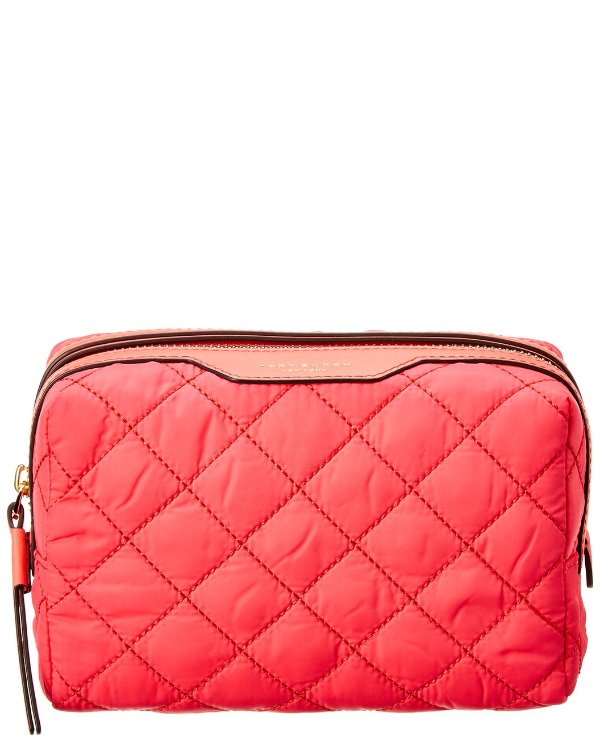 Perry Quilted Nylon Cosmetic Case