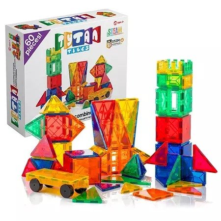 Tytan Magnetic Learning Tiles Building Set with 60 pieces - Sam's Club