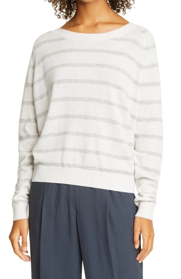 Stripe Wool & Cashmere Sweater