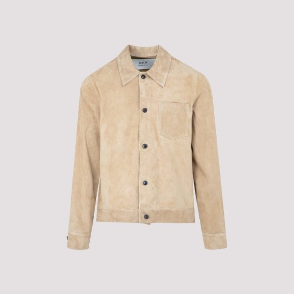 Buttoned Suede Overshirt