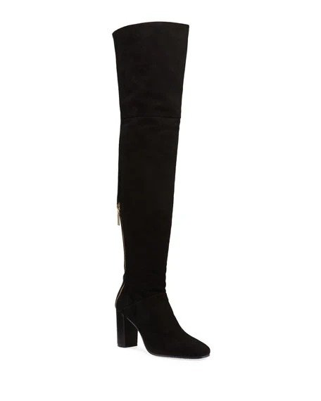 Hard 90 Suede Over-The-Knee Boots