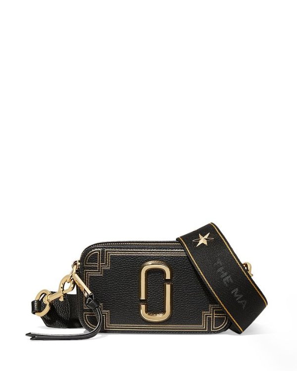 The Snapshot Gilded Leather Crossbody