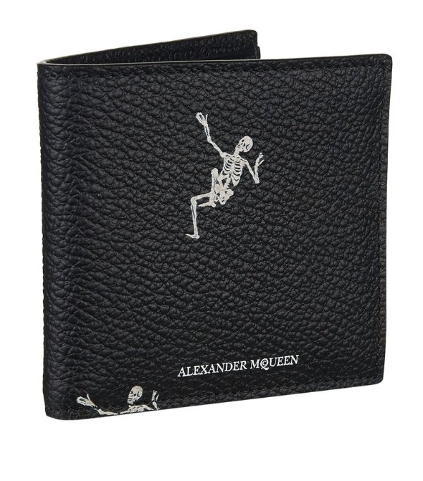 Alexander McQueen Dancing Skelton Bifold Wallet | Harrods.com
