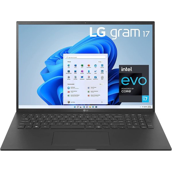 gram 17&#034; Ultra-Slim Laptop, Intel i7-1195G7, 16GB/1TB SSD, Black