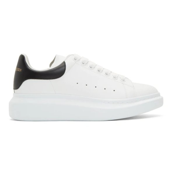 Alexander McQueen - White & Black Oversized Sneakers