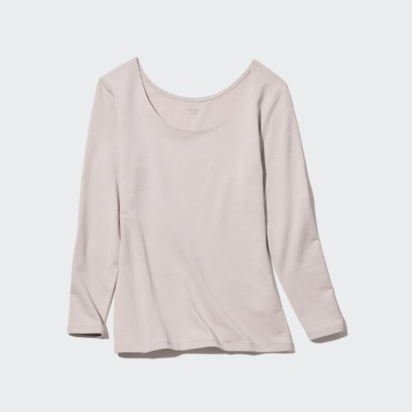 HEATTECH Cotton Scoop Neck Long-Sleeve T-Shirt (Extra Warm) | UNIQLO US