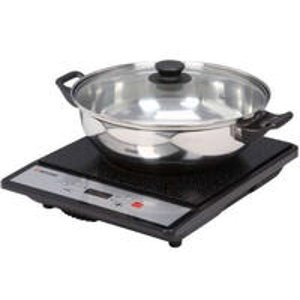 TATUNG TICT-1502MW Portable Induction Cooktop with Stainless Steel Pot