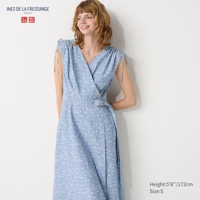 Printed Wrap Sleeveless Dress | UNIQLO US