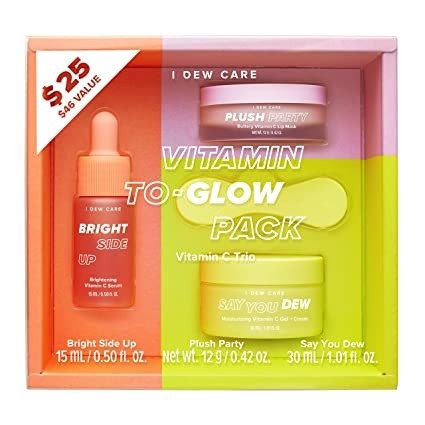 DEW CARE Vtamn To-Glow Pack Skn Care Set | Brghtenng Starter Kt | Korean Skncare, Vegan, Cruelty-free, Paraben-free | Brthday gfts for frends female