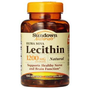 Sundown Naturals Soya Lecithin Softgels, 1200 mg, 100 Count