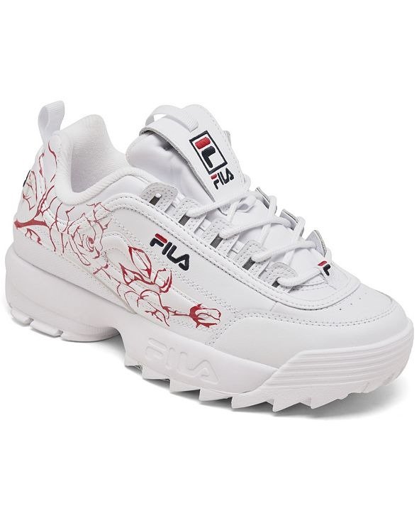 Big Girls Disruptor II Floral Embroidered Casual Sneakers from Finish Line