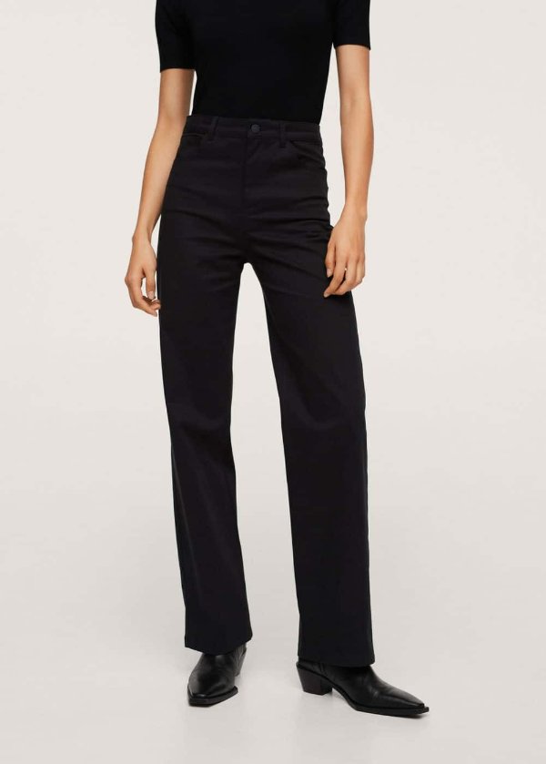 Straight cotton pants - Women | OUTLET USA