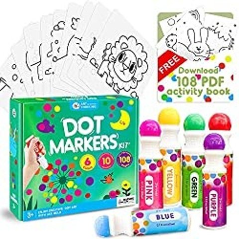  Jar Melo Jumbo Crayons for Toddlers, 24 Colors