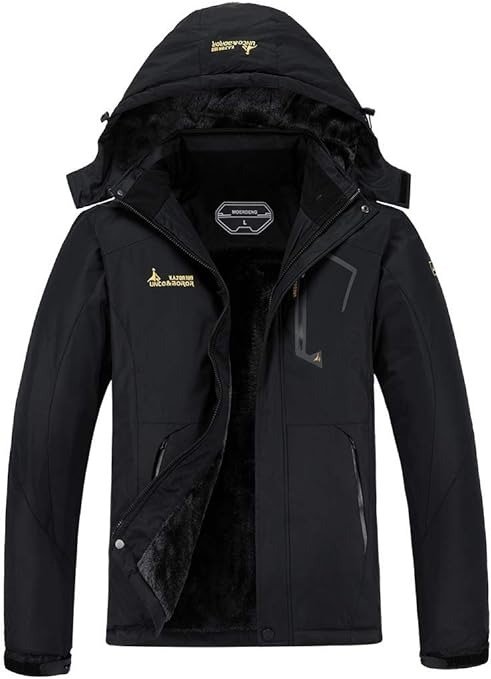 Men's Waterproof Ski Jacket Warm Winter Snow Coat Mountain Windbreaker Hooded Raincoat