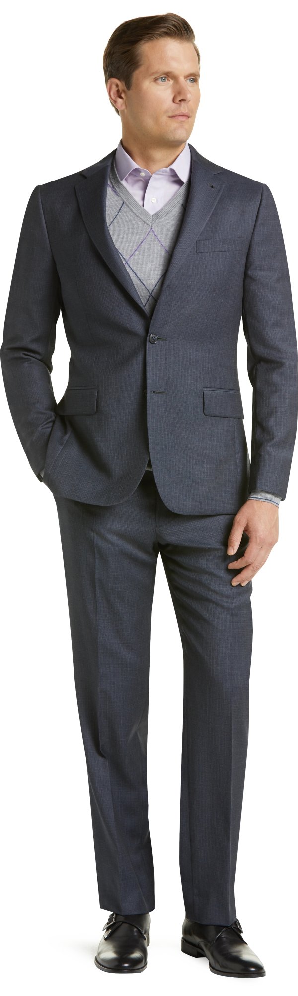 Traveler Collection Slim Fit Tic Weave Suit CLEARANCE - All Clearance | Jos A Bank