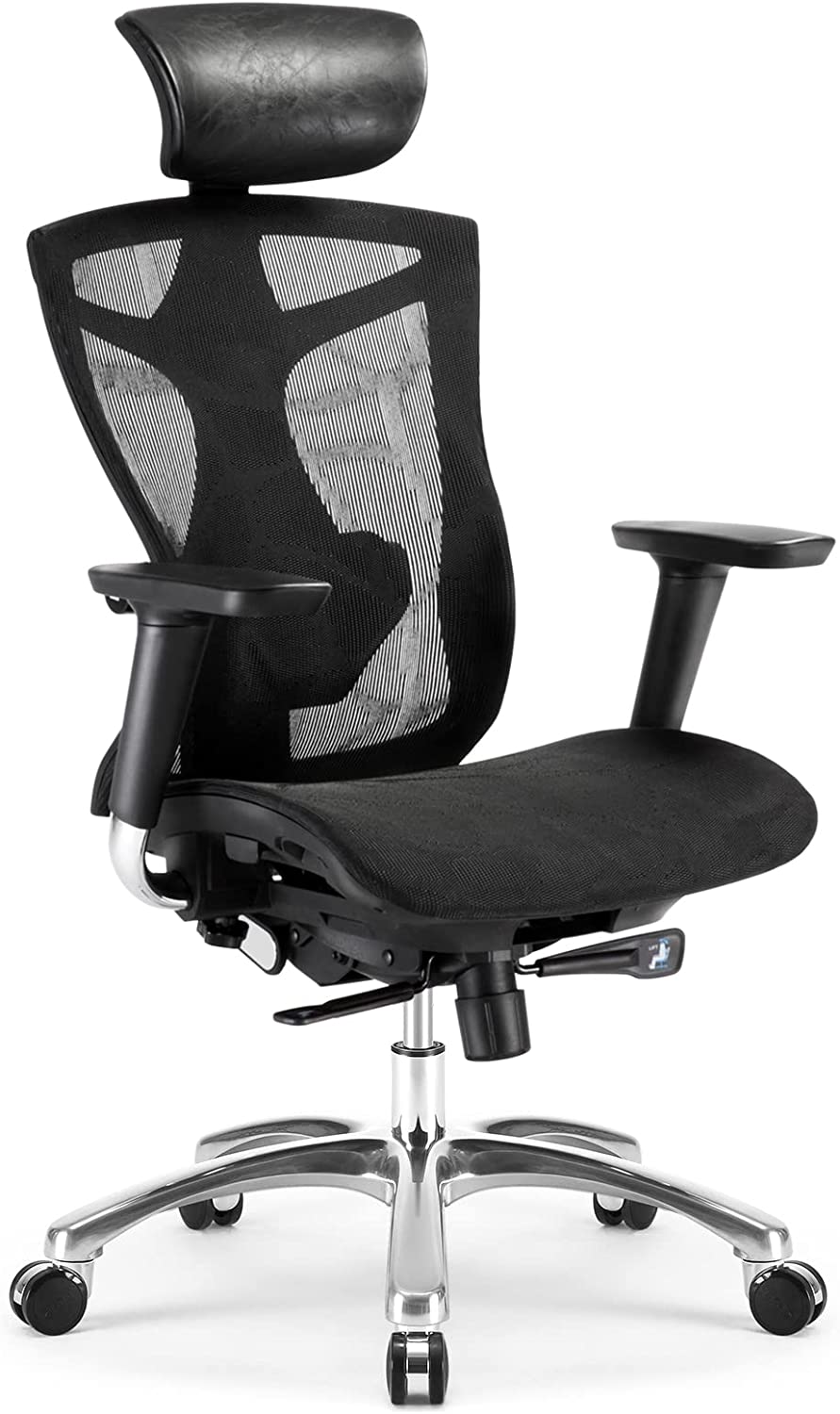 西昊SIHOO 人体工学办公椅带4D扶手等多档调节 黑色/灰色