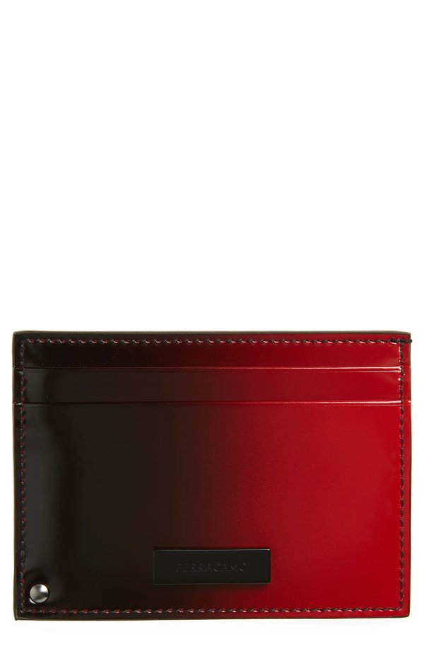 Ombre Leather Card Case