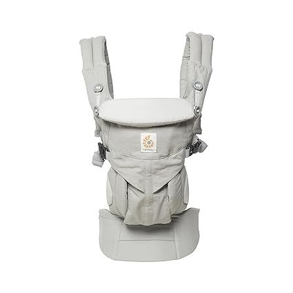 Omni 360 Classic All-Position Baby Carrier for Newborn to Toddler with Lumbar Support (7-45 Pounds), Pearl Grey, One Size (Pack of 1)
