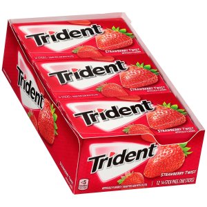 Trident无糖口香糖 草莓味 12盒