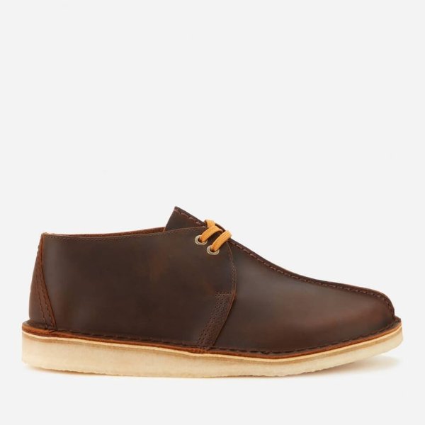 Men's Desert Trek Leather Shoes - Beeswax