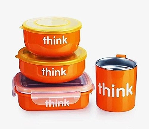 Complete BPA Free Feeding Set, Orange, 6 Months