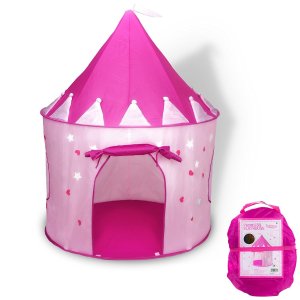 Fox Print Princess Castle Play Tent for Indoor & Outdoor Use
