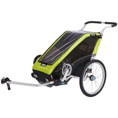 ® Chariot Cheetah XT 1 for Cycle-Stroll in Chartreuse/Black | buybuy BABY
