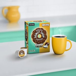 The Original Donut Shop Coconut Mocha, Single-Serve Keurig K-Cup Pods, Flavored Medium Roast Coffee, 12 Count (Pack of 6)