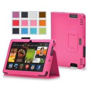 Maxboost Amazon Kindle Fire HDX 7 Case Book Foilo Leather Stand Cover Case