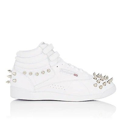 Women's Studded Leather Sneakers