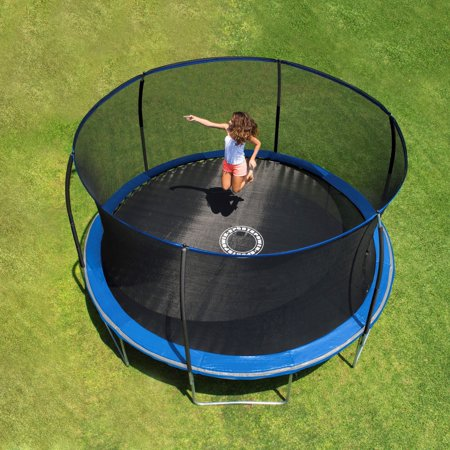 Bounce Pro 14英尺户外儿童蹦床，带护网