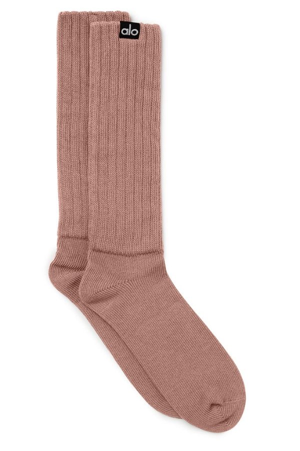 Women's Scrunch Sock - Smoky Quartz