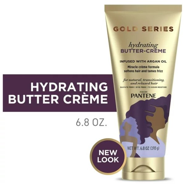 Gold Series from Pantene Butter Cream, Hydrating Sulfate Free, 6.8 oz