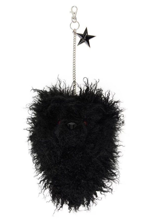 黑色 Furry Teddybear 钥匙扣