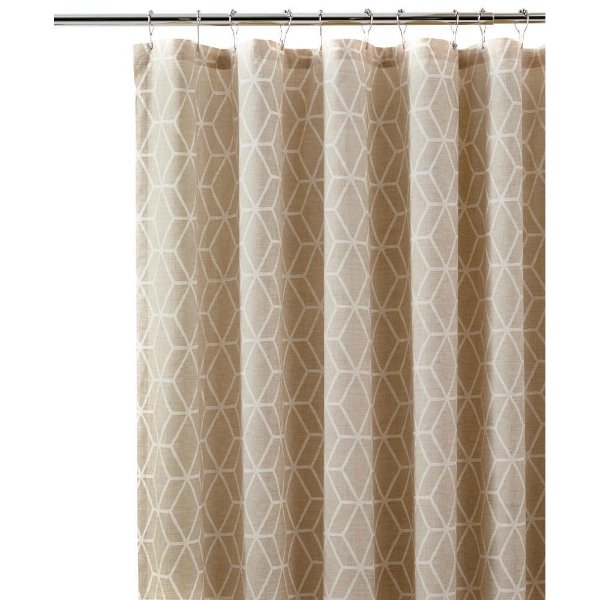 Geome 72 in. Putty Shower Curtain-9931500270 - The Home Depot
