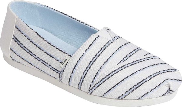 Women's TOMS Alpargata 3.0 Textured Stripe Slip On Shoe