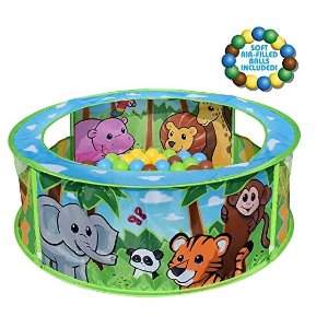 Sunny Days Entertainment Zoo Adventure Ball Pit with Play Balls