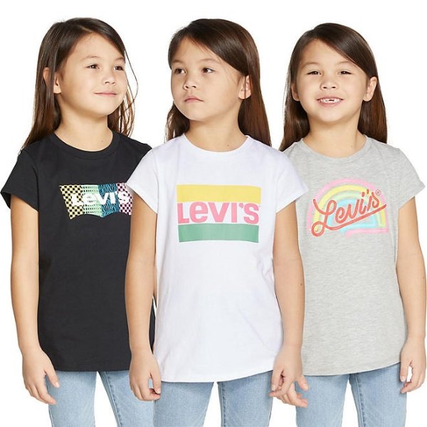 Girls' 3 Pack Short Sleeve T-Shirt