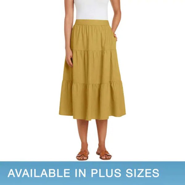 Ladies' Tiered Midi Skirt