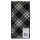Black & Off-White Check Wool Scarf