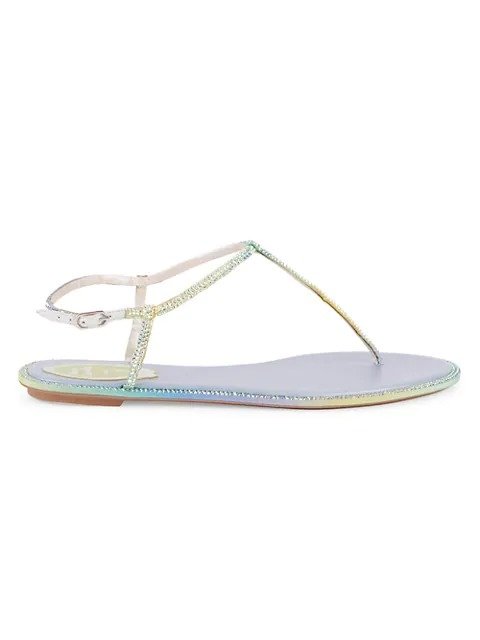 Dianne Crystal-Embellished Thong Sandals