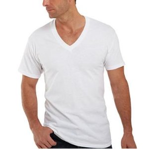 Hanes Men's Six-Pack of V-Neck T-Shirts