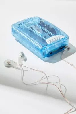 透明蓝复古磁带播放器 UO独家
