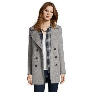 Marc New York by Andrew Marc Women's Effie Brushed Wool-Blend Double-Breasted Coat
