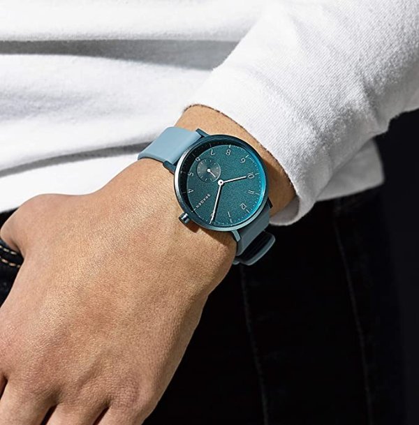 Aaren Colored Silicone Quartz Minimalistic 41mm Watch