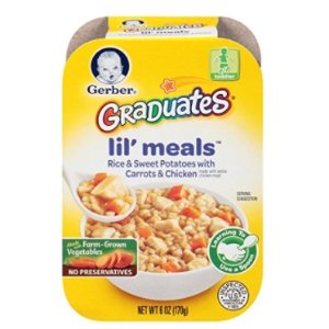 Gerber Graduates Lil Meals, Rice, Sweet Potato, Carrot and Chicken, 6 Ounce, 6 Count